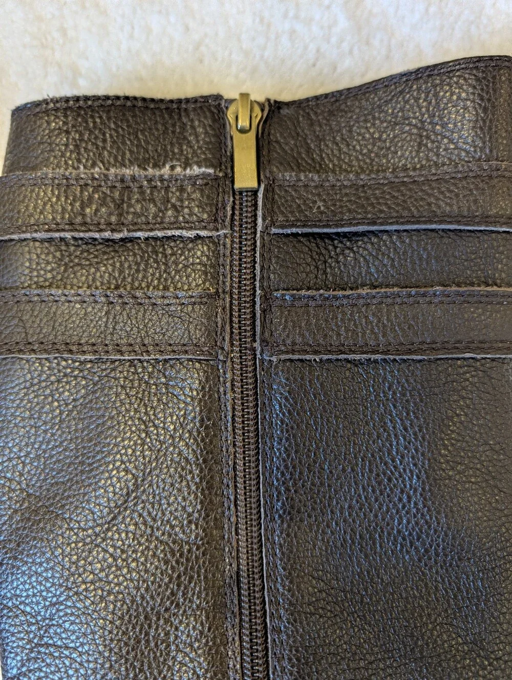 Franco Sarto Brown Pebble Leather Knee High Riding Boots Buckle 6.5M